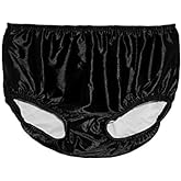 Special Needs Swim Diaper - Reusable Swim Diapers (M-Size 10/12-Waist: 20-29"; Weight: 75-89 pds, Black)