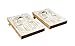 Classic Wedding Mr. and Mrs. Design Cornhole/Bean Bag Toss Board Set – Made in USA Wood  - 2’x3’ Tailgate Size - Includes 8 Corn-Filled Bean Bags