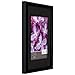 Gallery Solutions 14x18 Black Wood Wall Frame with Double Black Mat for 11x14 Image