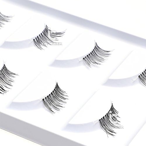 ICYCHEER Makeup Half False Eyelashes Black Handmade Corner/Mini Eye Lashes Extensions Set