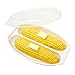 Ultimate Microwave Corn Steamer For Quick & EasyCorn On The Cob| Dual Vegetable Cooker With Vented Lid & Handle | BPA-Free Plastic Veggie Steamer | Dishwasher-Safe | Perfect Gift.