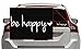 Decalgeek Be Happy Sticker Decal Notebook Car Laptop 6