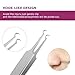 5 PCS Acne Removal Tool with Mirror, Comedone Extractor, Blackhead Remover Tool Tweezers Kit, Treatment for Pimple, Blemish, Whitehead Popping, Zit Removing