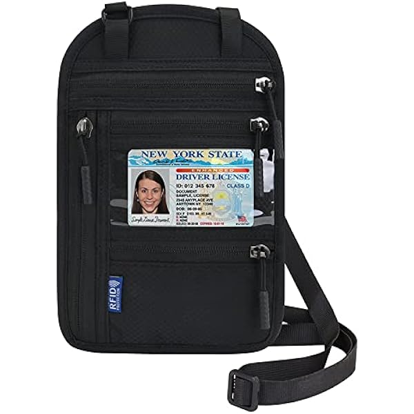 Travelling Neck Wallet Travel Neck Wallet Neck Pouch With RFID
