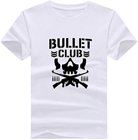 Prosperous Women's Pro-Wrestling Bullet Club Logo T-shirt (XXL White)