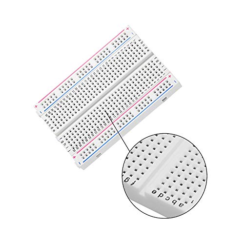 AConnet 6 Pcs Breadboard 400 Points Solderless Breadboard Universal Prototype Arduino Mini Breadboard PCB Board Kit for DIY Kits Arduino Proto Raspberry Rasp Pi Project Distribution Connecting Blocks - Thumbnail 2