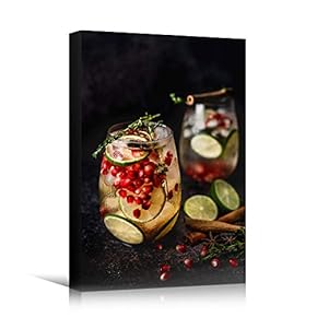 signwin Canvas Wall Art Fruit Drinks Coffee Drinks...