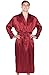 Del Rossa Men's Satin Robe, Long Lightweight Loungewear
