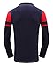 Cokle T Shirts, Mens Long Sleeve Tee Lapel Casual Fit Polo Red L