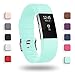 POY Replacement Bands Compatible for Fitbit Charge 2, Classic & Special Edition Sport Wristbands, Small Teal, 1PC