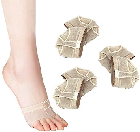 YChoice 3 Pairs of Skin M Code Dance Practice Protection Sleeve Half Foot Insoles
