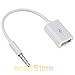 FYL 3.5mm Male AUX Audio Plug Jack to USB 2.0 Female Converter Cable Cord EN