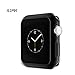hoco. Case for Apple Watch iWatch TPU Plated Plating Protective Bumper Cover Ultra-Thin Scratch-Resistant Flexible Slim Lightweight Cover for Series 2 (42MM-Black)