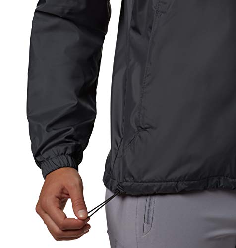 Columbia Women's Flash Forward Lined Windbreaker, Graphite/Shark, Small