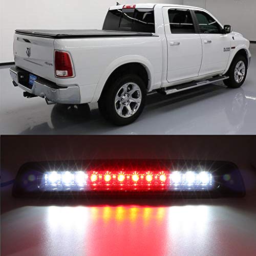 Dantoo High Mount 3rd Brake Light Rear Tail Light for 1994-2001 Dodge Ram 1500 2500 3500 Waterproof Third Brake Light Cargo Light High Mount Stop Light Smoke Lens LED Lamp, Black Housing