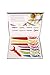 Golden Chef Collection 8 Piece Stainless Steel Non Stick Blades Kitchen Knife Set with Ceramic Peeler Gift Box