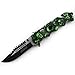 Unlimited Wares Green Zombie Skulls Assisted Opening Folding Knife 4.75-Inch Closed