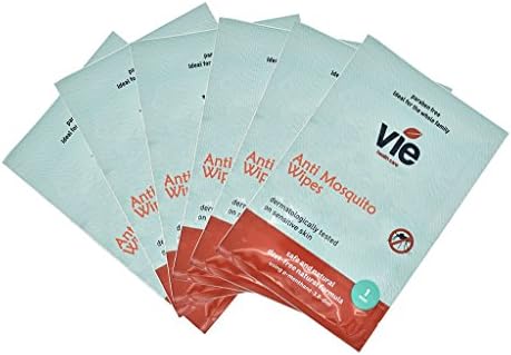 Vie Mosquito And Insect Repellent Wipes 24 Count, Deet Free, Suitable for Children & Babies