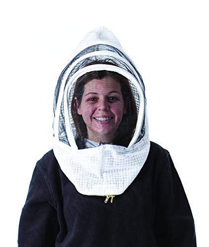 Pigeon Mountain Trading Company PM9263FP-A Heavy Duty Ventilated Fencing Style with Plastic Zipper Beekeeper Replacement Hood, Multi