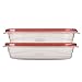 Rubbermaid TakeAlongs Rectangular Food Storage Containers, 4 Cup, Tint Chili, 2 Count