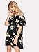 Milumia Women's Off Shoulder Ruffles Shift Loose Mini Dress Large Multicolor-1