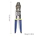 IWISS WXS-255 Wire Rope Crimping Tool for Copper and Aluminum Wire Rope Crimp Oval Ferrules, crimping loop sleeve,Fishing Double Sleeves,Railing Fittings upto 2.2mm equipped with cutting function