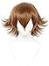 Linfairy Unisex Short Straight Cosplay Wig Halloween Costume Full Wig for Women