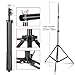 ShowMaven Background Stand, 6.5ftx10ft Adjustable Photo Backdrop Stand with Carry Bag for Photography Photo Video Studio, Photography Studio, Birthday Party