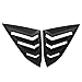 IKON MOTORSPORTS, Window Louvers Compatible with 2016-2021 Honda Civic Sedan, Rear Quarter Panel Window Side Louvers Vent 2PCS ABS