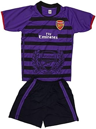 Kids Arsenal Jersey+Shorts Soccer/Football Purple (8-9 Years)