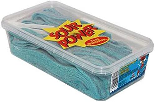 Sour Power Belts Unwrap Berry/Blue, 150 Count (SUGAR CANDY - BITE SIZE)
