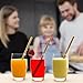 NATURAL NEO Organic Bamboo Straws Reusable with Coconut Fiber Brush 20cm 8