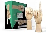 MOBI Macinasale E Pepe A Forma Di Mano – Modello Sinistrorso, Altezza 33 Cm, Macinino In Ceramica