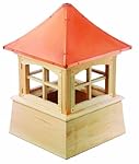Windsor Wood Cupola with Copper Roof 18" x 27" by Good Directions