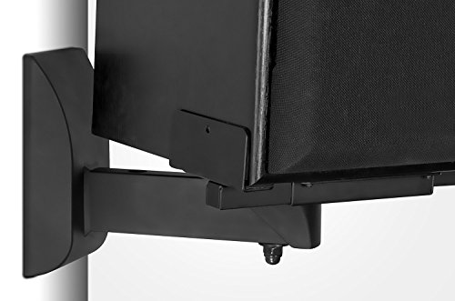 Mount-It-Speaker-Wall-Mounts-Pair-of-Universal-Side-Clamping-Bookshelf-Speaker-Mounting-Brackets-Large-or-Small-Speakers-2-Mounts-55-Lbs-Capacity-Black-MI-SB37