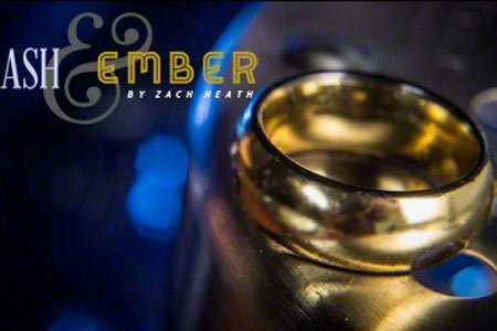 Ash and Ember Gold Curved Size 8 (2 Rings) by Zach Heath