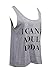 Happyear Women's Vest Top I Can't Adult Today Funny Tank Tops-Gray L