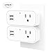 Smart Plug Wi-Fi Outlet with USB Port (2 Pack),Smiler+ Wireless Mini Smart Socket Compatible With Alexa, Echo, Google Home and IFTTT, Timer Function, No Hub Required, Remote Control, 10A