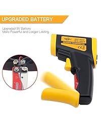 Termómetro sin contacto por infrarrojos, Amarillo