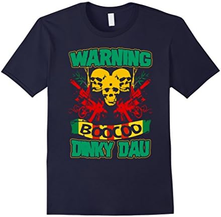 Men's Warning Boocoo Dinky Dau - T shirt XL Navy