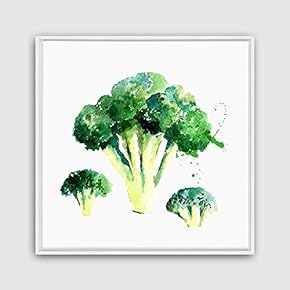Framed Canvas Wall Art Vegetables Theme Design Canvas Prints Home Artwork Decoration for Living Room,Bedroom - 16x16 inches