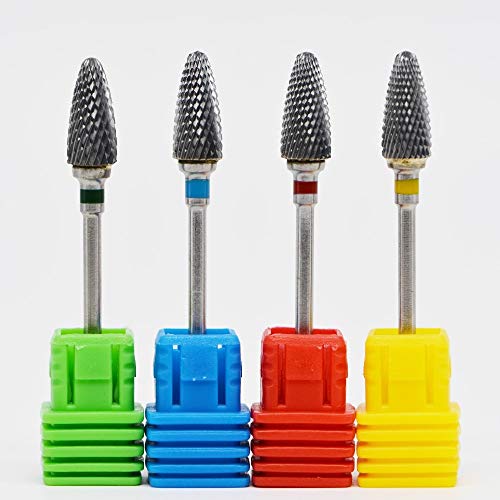 Milling Cutter For Manicure 4 Type Carbide Nail Drill Bit 3/32