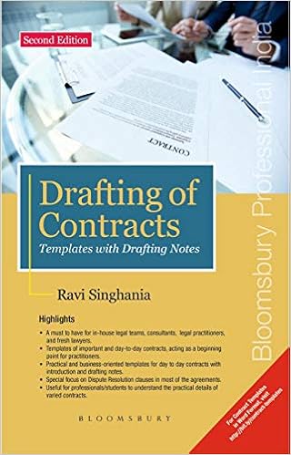 Drafting of Contracts – Templates with Drafting Notes