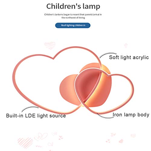 LED Plafondlamp Modern Love Ontwerp Hart Warm Romantisch Verduisteren Keuken Met Afstandsbediening Kroonluchters Acryl… - Afbeelding 7