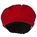 Cotton Elastic Newsboy Cap-Red (One Size)
