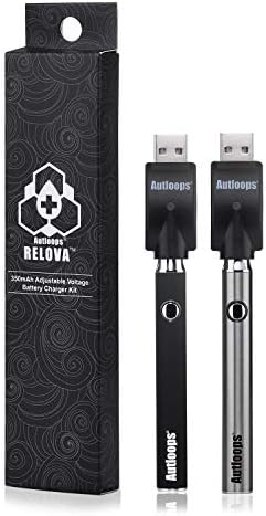Autloops Relova Slim Oil Variable Voltage Battery with Charger (2-Pack)