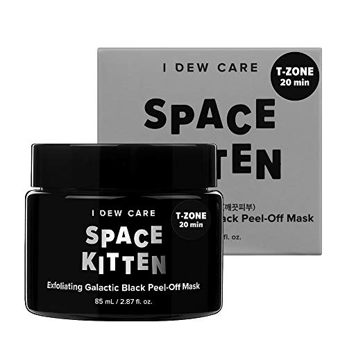 I DEW CARE Magic Chrome Mask Space Kitten 2.87 Ounces, Exfoliating Galactic Peel Off Mask, Peel-Off Mask Shimmers, Brightens Exfoliates Skin, Charcoal Blackhead Remover, Deep Cleanses Pores