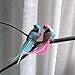 lwingflyer 12pcs Artificial Simulation Foam Bird Feather Magpie with Claw Ornaments DIY Craft for Wedding Decoration Home Garden Party Accessories