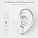 Q-YEE Wired Headphones, In Ear Stereo Earphones Noise Cancelling Sweatproof Sports Earbuds with Microphone - Pink