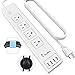 Alexa WiFi Power Strip, Alloda Smart Surge Protector, 4 USB Charging Ports and 4 Independent APP Control Smart AC Plugs, Timer, Compatible with Echo and Google Home Assistant